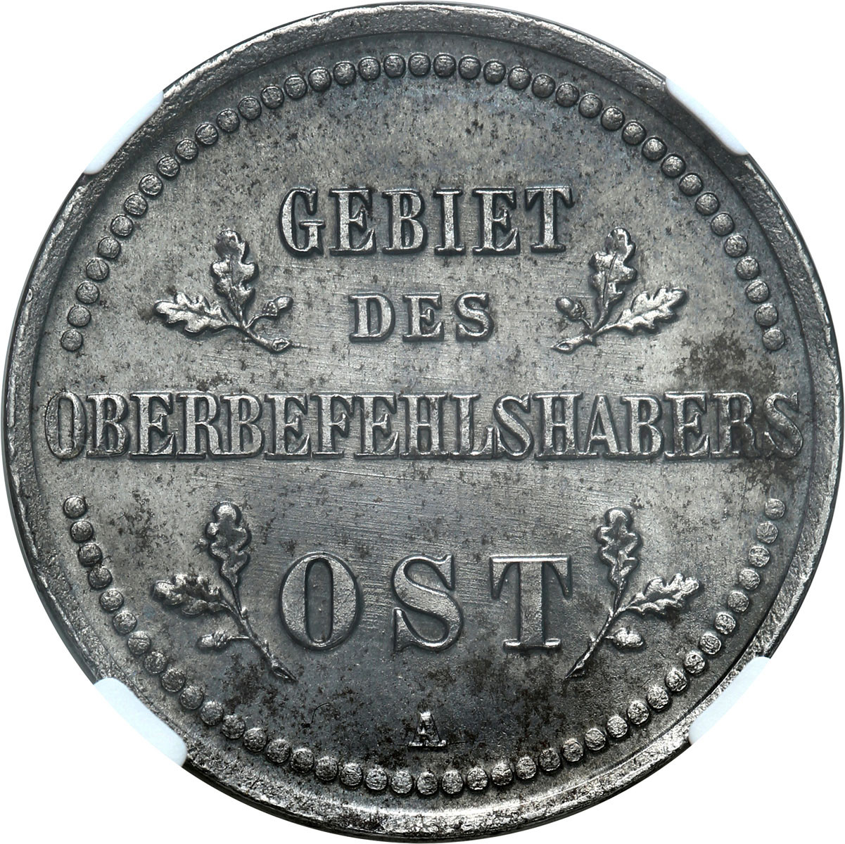 Niemieckie Władze Okupacyjne - OST. 2 kopiejki 1916 J, Hamburg NGC UNC